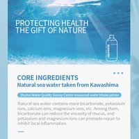 Vente en gros de nettoyant nasal à l'eau de mer physiologique 500 ml, 0,9 % d'eau de mer pour le rinçage nasal des adultes et des enfants