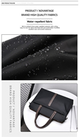 Sac à bandoulière pour ordinateur portable, sacoche de luxe Oxford personnalisée avec logo OEM, décontractée, pour affaires, portable, imperméable, avec bandoulière réglable