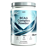 BCAA en Polvo de Marca Privada y OEM con Fórmula BCAA 2:1:1 para Nutrición Deportiva y Apoyo al Entrenamiento, Nutrición con Aminoácidos
