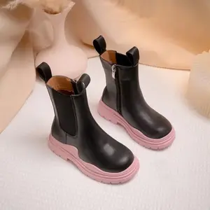Primavera autunno bianco Beige bambini <span class=keywords><strong>bambina</strong></span> scarpe e stivali per 9 anni bambini ragazzi grandi ragazze stivali tacco alto - Product Image 1