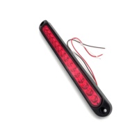 Feu arrière à LED 15 LED 10 pouces 12V-24V, feu stop arrière, clignotant, feu de recul pour voiture, remorque, camion