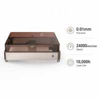 Machine de gravure laser Vmyth Genesis-F 20W, 400x380mm, pour débutants, 300+ matériaux, contrôle par application, design silencieux, ESP32