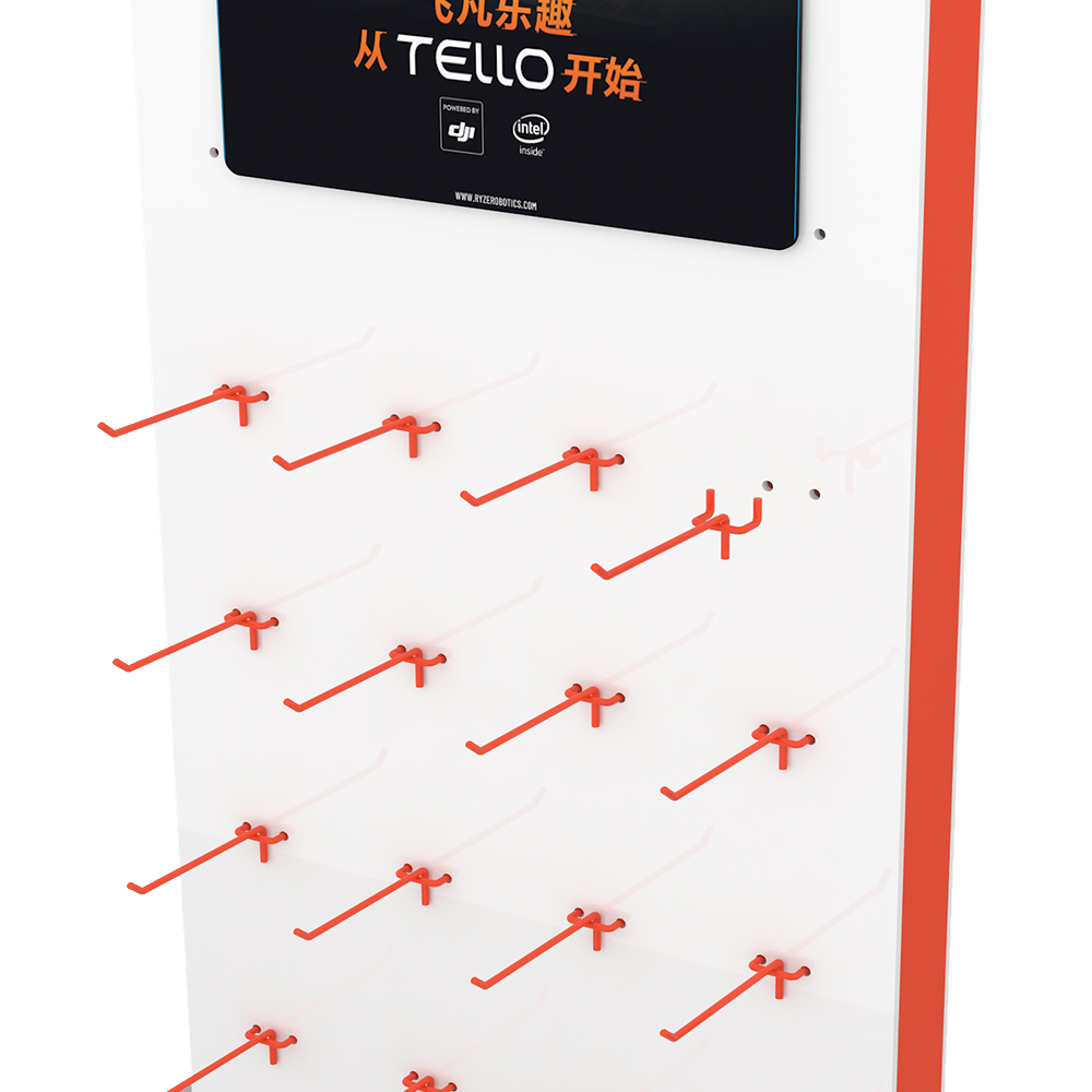 Popular Metal Foam Nail Board 3C Electronic Product Floor Display Stand with Customized Color & Logo for Supermarket Use — view 3