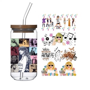 100 + Nieuwe Trendzangers Ontwerpen 3d Uv Libbey Cup Dtf Wrap Transfer Swift Era Music Pop Tour Taylor Libbey Glaspakking - Product Image 1