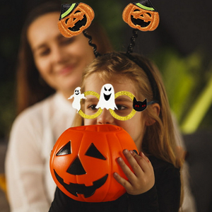 Halloween spettrale decorazione di occhiali da festa zucca ragno maschera creativa Costume da demone foto oggetti di scena per bambine stile <span class=keywords><strong>Horror</strong></span> - Product Image 2