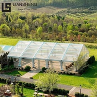 Tente de réception transparente en PVC au design tendance, idéale pour les événements extérieurs, expositions, festivals, mariages et autres cérémonies.