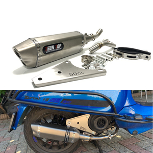 Échappement Slip-On Modifié 50 CC pour Scooter <span class=keywords><strong>Vespa</strong></span>/Piaggio 50 4T 2V Primavera Sprint, Système d'Échappement de Moto Silencieux - Product Image 1