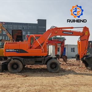 Excavadora de ruedas <span class=keywords><strong>Doosan</strong></span> DH35, DH55, <span class=keywords><strong>DH60</strong></span>, DH135, DH155 en buenas condiciones, original de Corea del Sur - Product Image 2