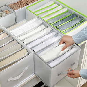 Wholesale Foldable 7/8/9 Grids Dividers Box Underwear <b>Drawer</b> Organizers for Clothing Socks Bras Ties - Product Image 3