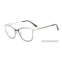 Gafas Ópticas al por Mayor, Monturas de Gafas de Ojo de Gato, Gafas de Diseño, Monturas Metálicas Personalizadas, Gafas de Lectura Ópticas