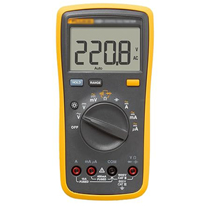 Multimètre numérique 15B+ en plastique pour usage domestique, mesure la tension/le courant 1000V 10A, résistance, continuité - Product Image 1