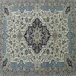 Karpet Wol Persia Tradisional Simpul Tangan Karpet Area Karpet Sutra Nain Karpet Wol Sutra Kualitas Tinggi