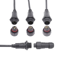 Câble d'alimentation AOHUA avec connecteur mâle-femelle à 2 broches, étanche, pour boîtier, solution de câblage par surmoulage