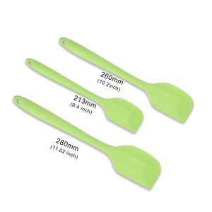 11Inch Bpa Free Một Mảnh Thiết Kế Rắn Chịu Nhiệt Không Dính Nhà Bếp Đồ Dùng <span class=keywords><strong>Silicone</strong></span> Scraper Thìa Để Nướng Nấu Ăn - Product Image 5