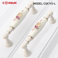 CSK195-L Consun Perlengkapan Furnitur Lemari Dapur Kenop Pintu Keramik Gagang Laci Lemari