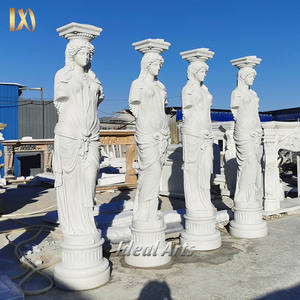 Belle conception décorative de <span class=keywords><strong>statue</strong></span> de colonne de <span class=keywords><strong>pilier</strong></span> blanc de porte principale <span class=keywords><strong>pour</strong></span> la maison - Product Image 5