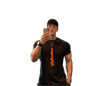 Camiseta Deportiva de Manga Corta para Hombre, de Alta Calidad, Informal, para Fitness, 180 Gramos, Transpirable, Corte Regular, para Deportes al Aire Libre y Gimnasio - Product Image 1