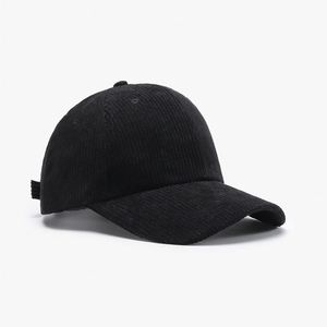 Gorra de béisbol de pana ajustable con logo personalizado, estilo vintage, de perfil bajo, unisex, para exteriores, lisa, de 6 paneles, venta al por mayor - Product Image 3