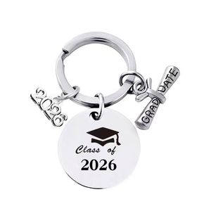 Llavero de Graduación Personalizado, Recuerdo de Metal Color Oro Rosa, Colgante con Frase Divertida para Graduados, Regalo Personalizado para Estudiantes al por Mayor - Product Image 3