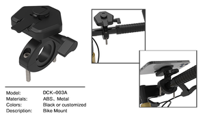 Support de téléphone Lock Go réglable à rotation 360° en ABS, fixation par clip flexible pour vélo, moto, 4-7 pouces - Product Image 2