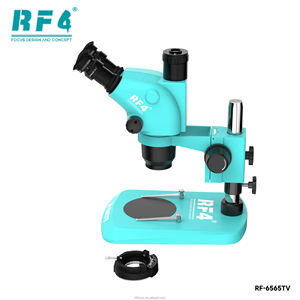 <span class=keywords><strong>Microscope</strong></span> stéréoscopique <span class=keywords><strong>optique</strong></span> trinoculaire RF4 6565TV avec zoom 6,5-65x, éclairage annulaire LED 144, caméra 1080p, indice de protection IP53, certifié CE, garantie 1 an - Product Image 5