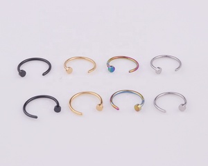 Piercing pour le corps pour femme, bijou personnalisé, clou en acier inoxydable 316l, <span class=keywords><strong>anneau</strong></span> pour <span class=keywords><strong>nez</strong></span> <span class=keywords><strong>indien</strong></span>, 1 pièce - Product Image 2