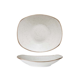 Assiette creuse beige artisanale 28 × 24,5 cm rectangulaire Corona Pp1605723812 - Product Image 1