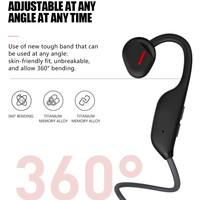 Oreillettes Bluetooth 5.3 sans fil à Conduction d'air sur l'oreille, écouteurs TWS sans fil, oreillettes de Sport étanches