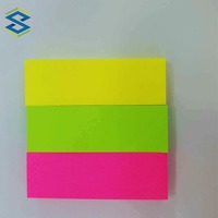 Ensemble de notes autocollantes pour bureau et école, 120 feuilles de papier de couleur néon, écriture fluide, rappels multi-usages réutilisables et autocollants