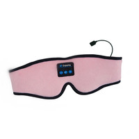 Casque d'écoute OEM 3D avec masque pour les yeux souple entièrement occultant Microphone à bande élastique réglable pour écouter de la musique pendant le sommeil Produits électroniques grand public