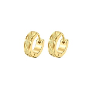 Joyería Minimalista, Aros de Acero Inoxidable con Baño de Oro de 18k PVD, Resistentes al Deslustre, para Hombre, XR Jewelry XREW22a, Casual/Deportivo - Product Image 5