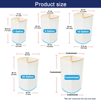 Sacs filtrants en nylon professionnels certifiés FDA ROHS, de qualité alimentaire, à mailles microniques, de taille personnalisée, pour l'extraction d'huile de résine
