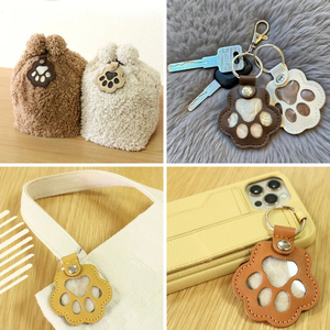 ของที่ระลึกรูปอุ้งเท้าน่ารัก ทำจากหนัง สำหรับเก็บขนสัตว์เลี้ยง ของขวัญไว้อาลัยสำหรับแมวและสุนัข - Product Image 6
