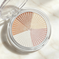 Palette de maquillage en gros : Palette de contour et d'enlumineur cuivré, haute pigmentation, poudre illuminatrice lisse et brillante