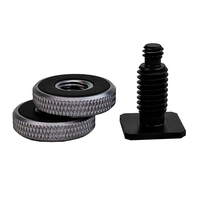 Caméras à vis 1/4 pouces, Double couche, adaptateur de montage, chaussures tendance, pour DSLR Gopro, caméra d'action