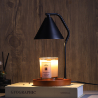 Lampe chauffe-cire électrique à intensité variable pour bougies parfumées, avec minuterie, pour décoration de chambre et cadeaux pour femmes