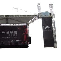 Fourniture de treillis pour décoration d'événements système de treillis portable pour DJ petit éclairage de scène avec projet de toit