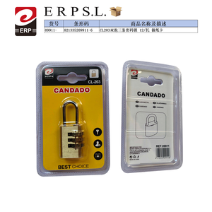 Candado de combinación Cl203 de 3 dígitos para seguridad de bicicletas - Product Image 3