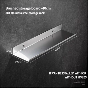 Di alta qualità a <span class=keywords><strong>2</strong></span> livelli in acciaio inox montaggio a parete organizzatore doccia Rack da bagno mensola con staffa a parete - Product Image 5