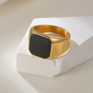 Bague simple et lisse en acier inoxydable pour hommes et femmes, personnalisable, vente en gros - Product Image 6