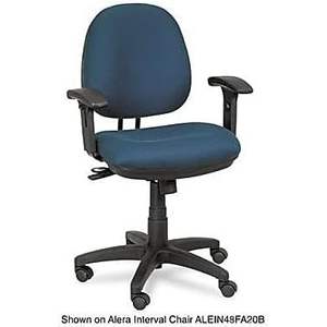 Alera IN49AKA10B Bras en T réglables en hauteur noirs compatibles avec les chaises et tabourets de bureau des séries Interval et Essentia - Product Image 3