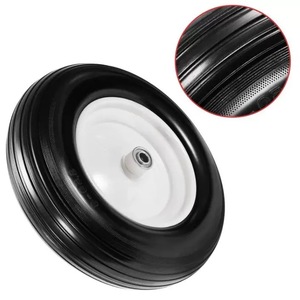 Neumático libre plano 3,50-<span class=keywords><strong>8</strong></span> con cubo de simetría de llanta de metal y rodamientos de bolas <span class=keywords><strong>Rueda</strong></span> de 14 pulgadas para carretilla/carretilla manual - Product Image 5