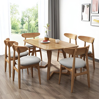 Meubles de café de restaurant industriel rétro Ensembles de meubles en bois de magasin de café Table et chaises