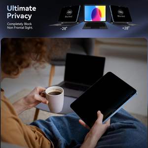 Protector de Pantalla de Privacidad Anti-Espía de <span class=keywords><strong>2</strong></span> Vías para iPad de 10.ª Generación de 10.9 Pulgadas, Película Protectora Suave de PET Personalizada, Suministro de Fábrica OEM ODM - Product Image 2