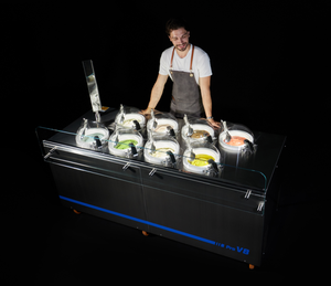 Macchina per Gelato e Spaghetti Duri Commerciale Miles Galaxy Pro Max V8 ad Alta Produzione con Porta Coni Certificata CE per Horeca - Product Image 4