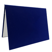 Personnalisez 12 couleurs de velours pour une couverture de menu rembourrée de la taille d'une lettre