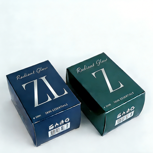 Boîte d'emballage cosmétique personnalisée OEM, carton pliable, estampage à chaud or, pour soins de la peau, papier couché, impression personnalisée - Product Image 5