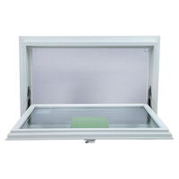 Ventanas de Aluminio y Vidrio de Doble Capa Personalizadas con Mosquitera para Sótanos y Almacenes