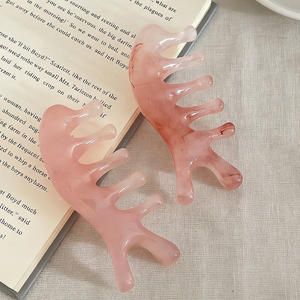 Peine de Masaje Meridian para Cabeza, Cara y Cuello, Terapia de Acupuntura, Raspador, Relajación del Cuero Cabelludo, Peine de Masaje de Dientes Anchos, Rodillo de Jade para Masaje - Product Image 5