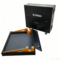 Flight case en aluminium et contreplaqué, étanche, ignifuge, anti-poussière et antichoc, sur mesure pour table de mixage numérique YAMAHA MGP-24X, compatible OEM.